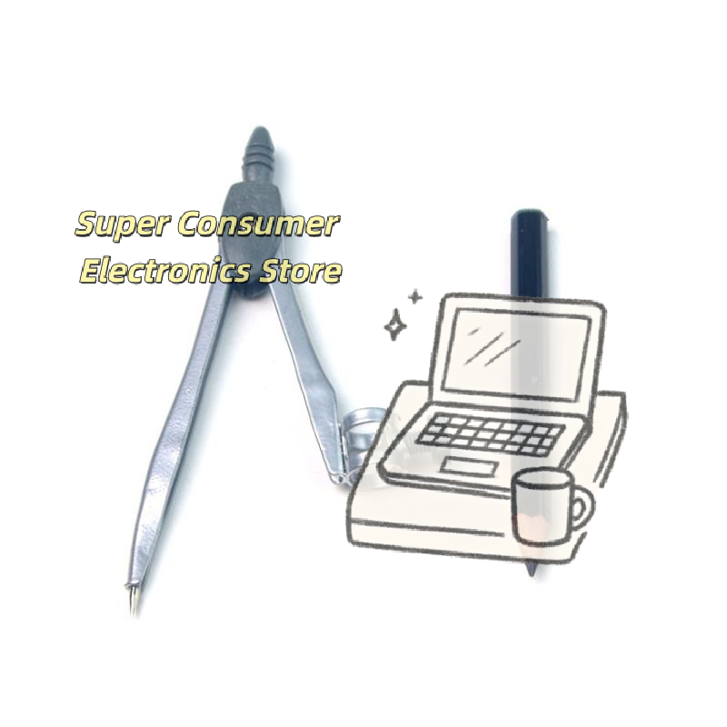 Math Geometry Set With Compass - Set di compassi in metallo con