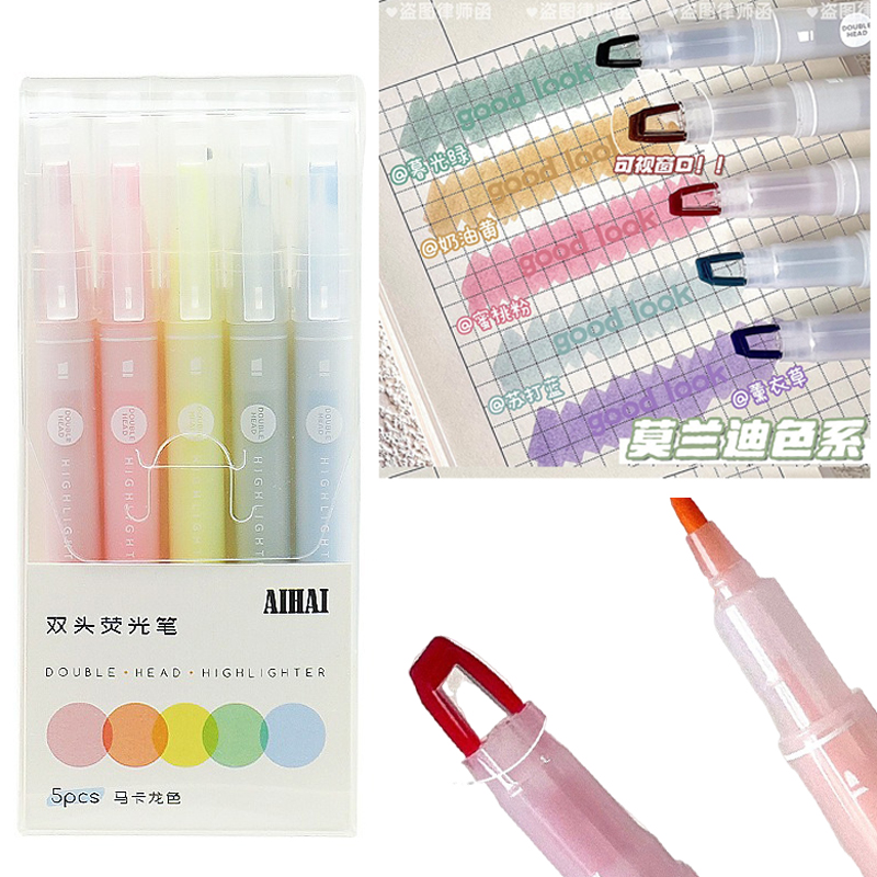 Evidenziatore con doppia punta - Pastel Highlighter Set Double Ended recensione e prezzo